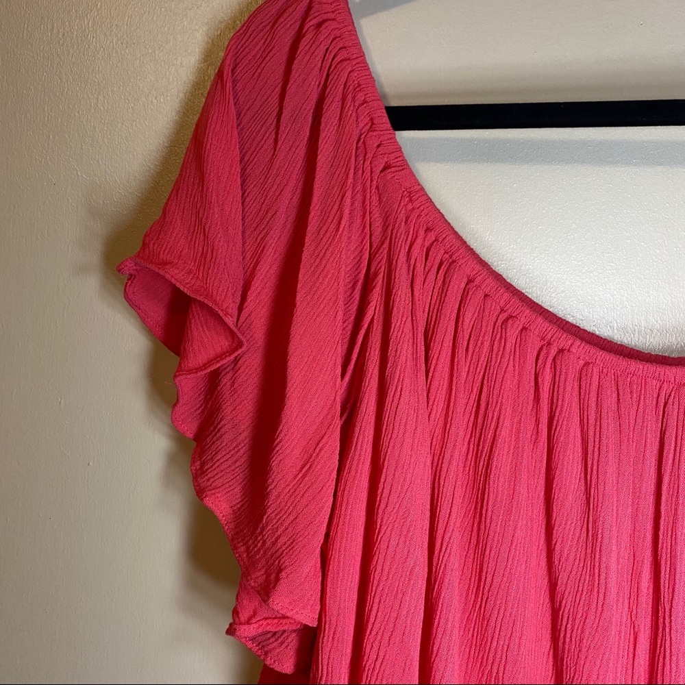 🌿 2 for $15: Forever 21 Flowy Crop Top Blouse - Picture 3 of 5
